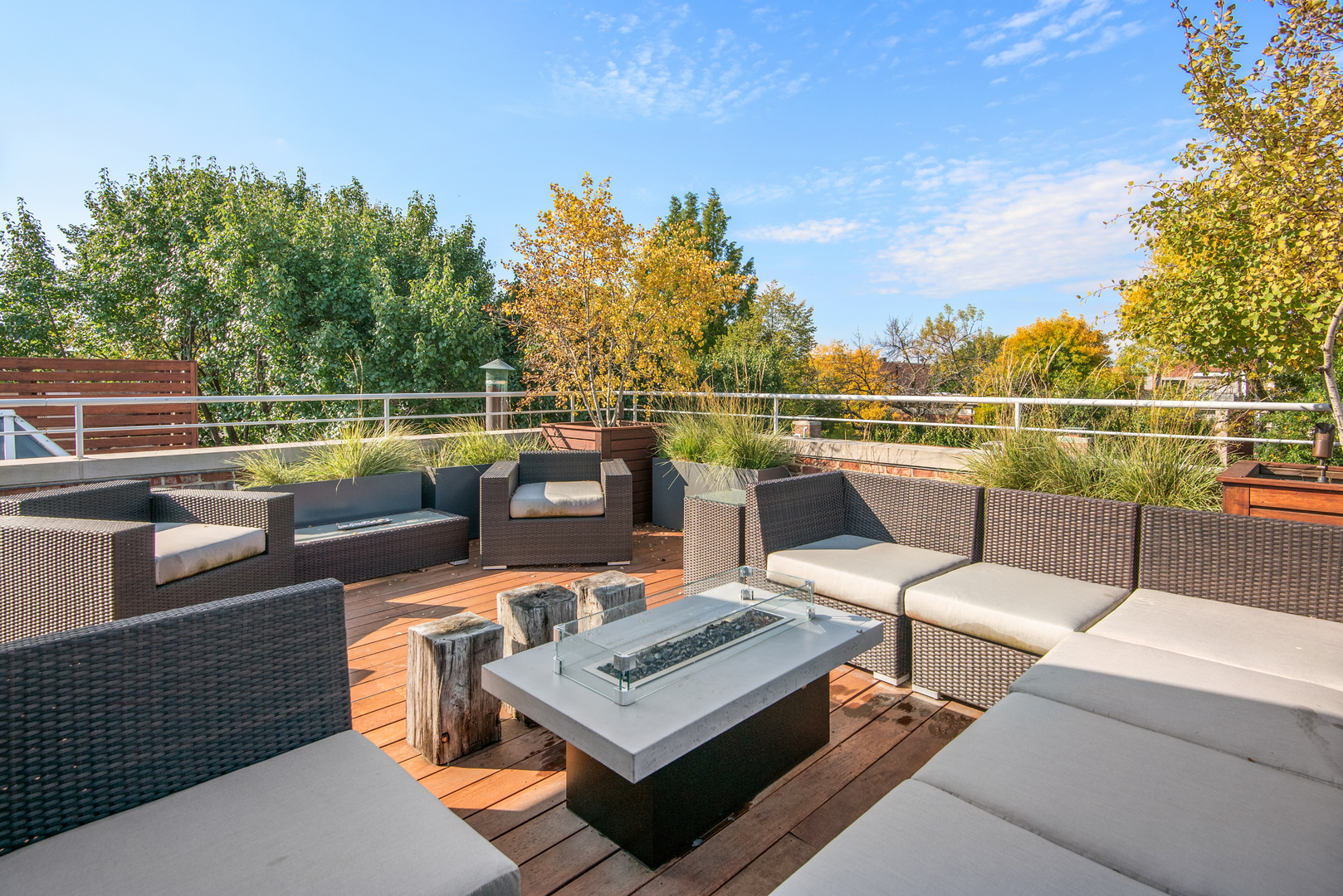 1939 North Howe Street Chicago, IL 60614 - Photo 54 of 54 a terrace with outdoor seating and trees