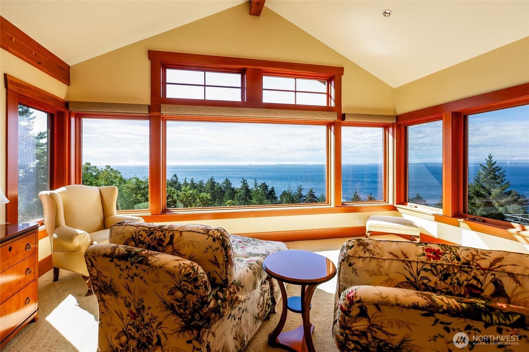 260 West Side Road Friday Harbor, WA 98250 - Photo 17 of 40 a bedroom with furniture and a large window