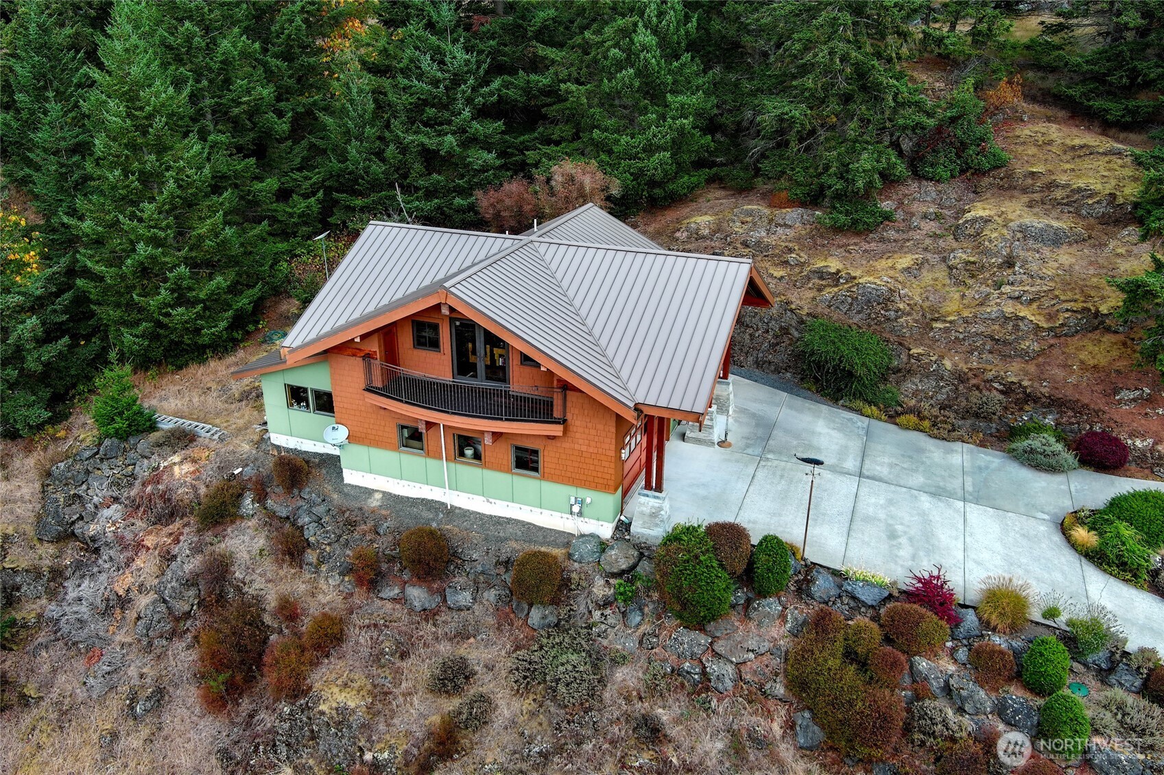 260 West Side Road Friday Harbor, WA 98250 - Photo 38 of 40 a backyard of a house with lots of green space