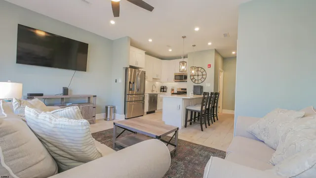 a view of a balcony with a potted plant