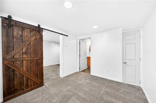 a view of an empty room