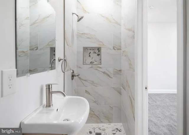 a view of a balcony with wooden floor