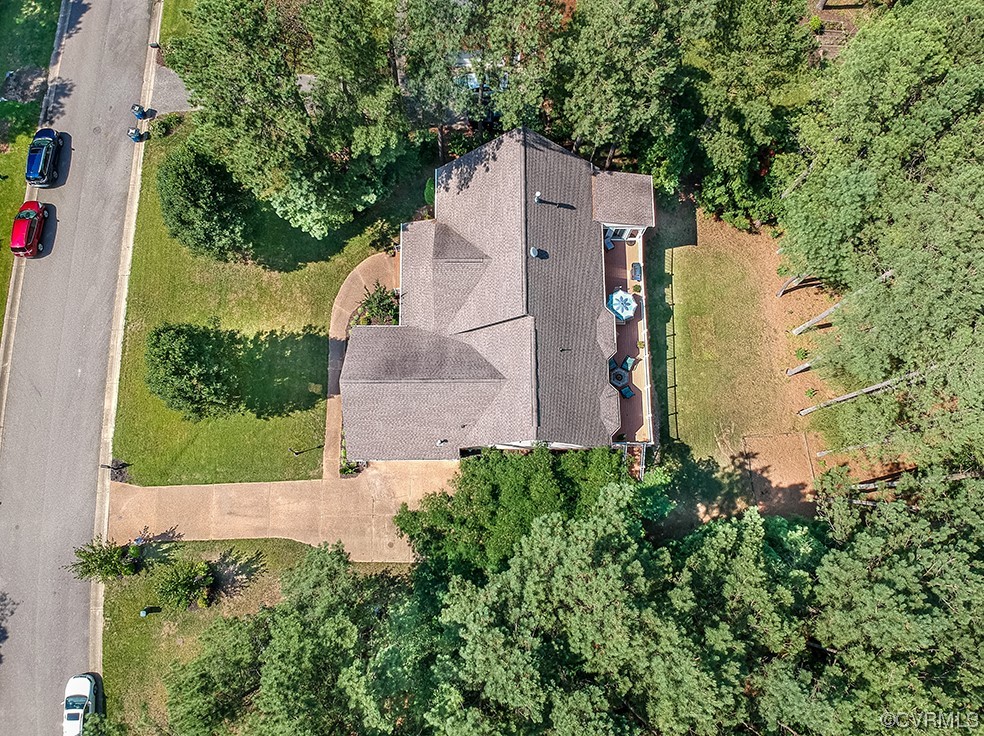 11570 Royal Lane Providence Forge, VA 23140 - Photo 47 of 49 an aerial view of a house with a yard and garden