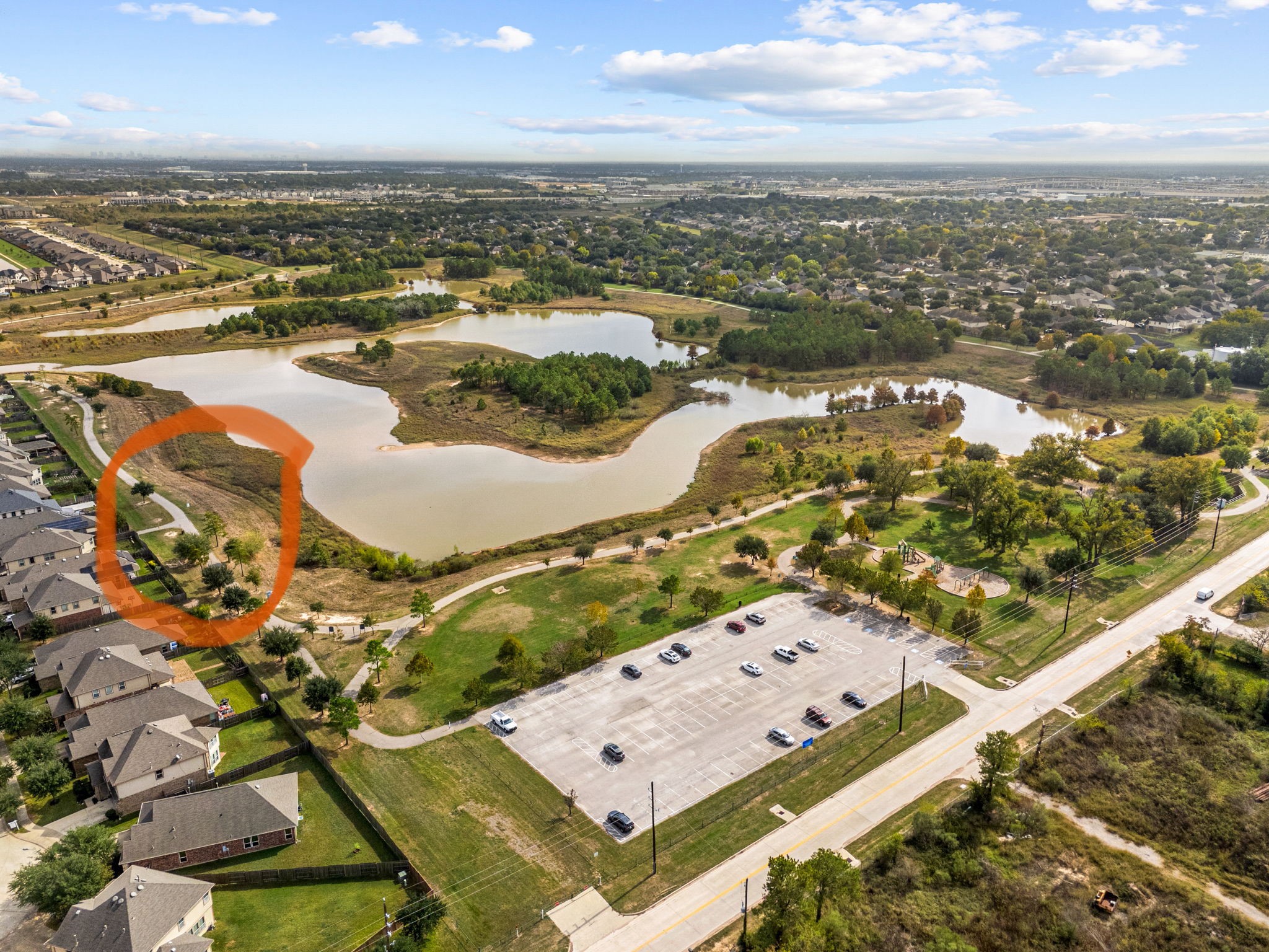 24014 Adobe Ridge Lane Katy, TX 77493 - Photo 43 of 45 an aerial view of residential building with ocean view