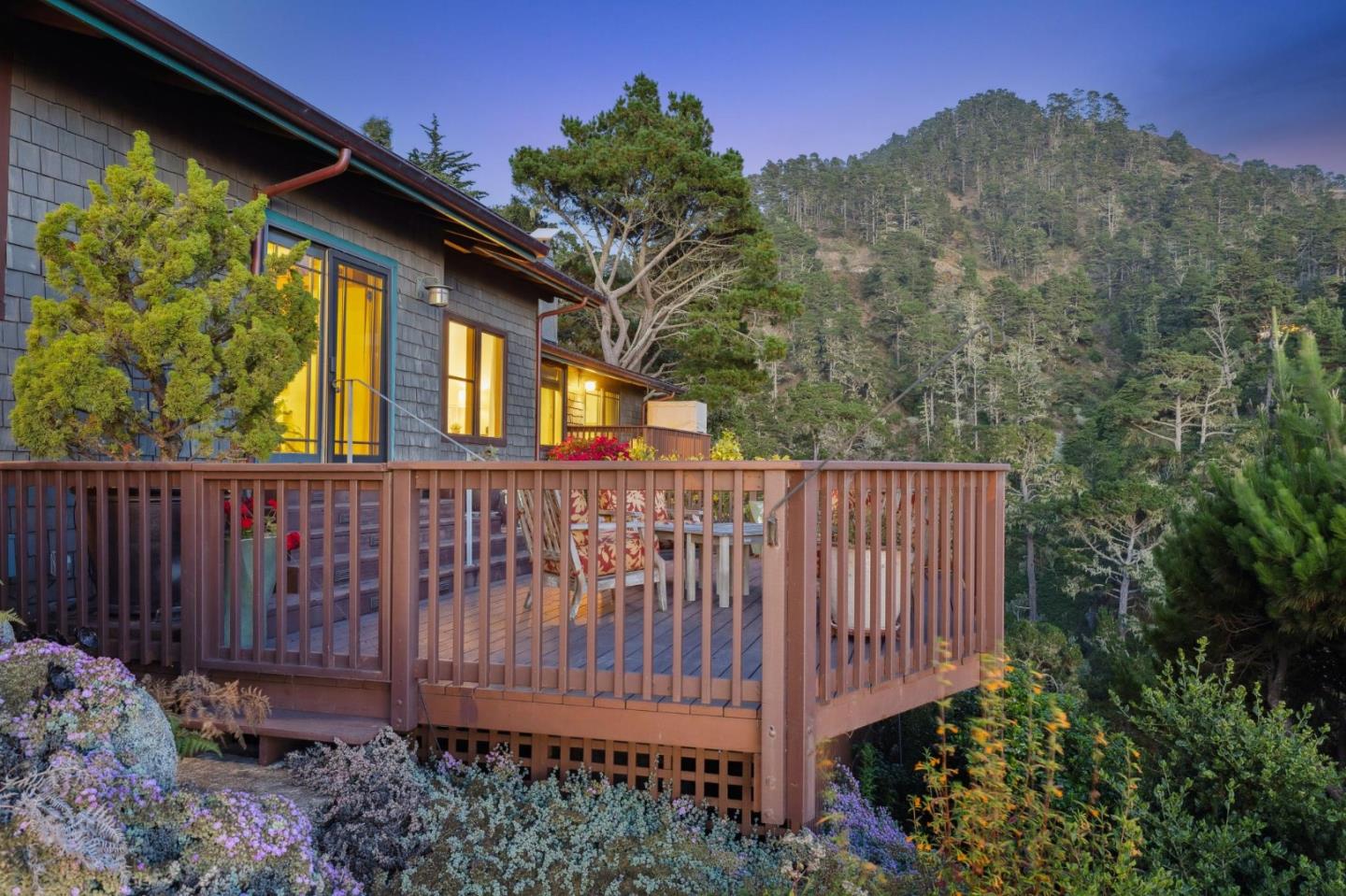 139 Boyd Way Carmel, CA 93923 - Photo 54 of 65 a view of a wooden fence with a bench