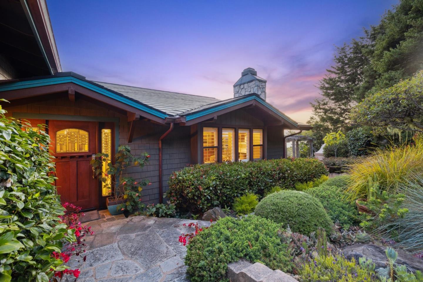 139 Boyd Way Carmel, CA 93923 - Photo 63 of 65 a front view of a house with garden