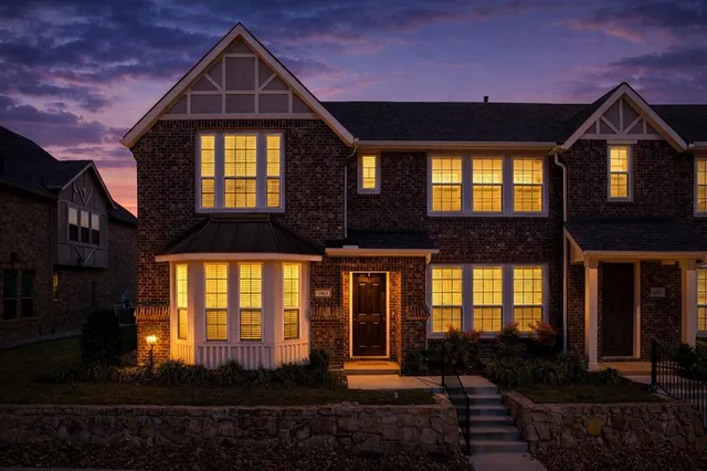 a front view of a house