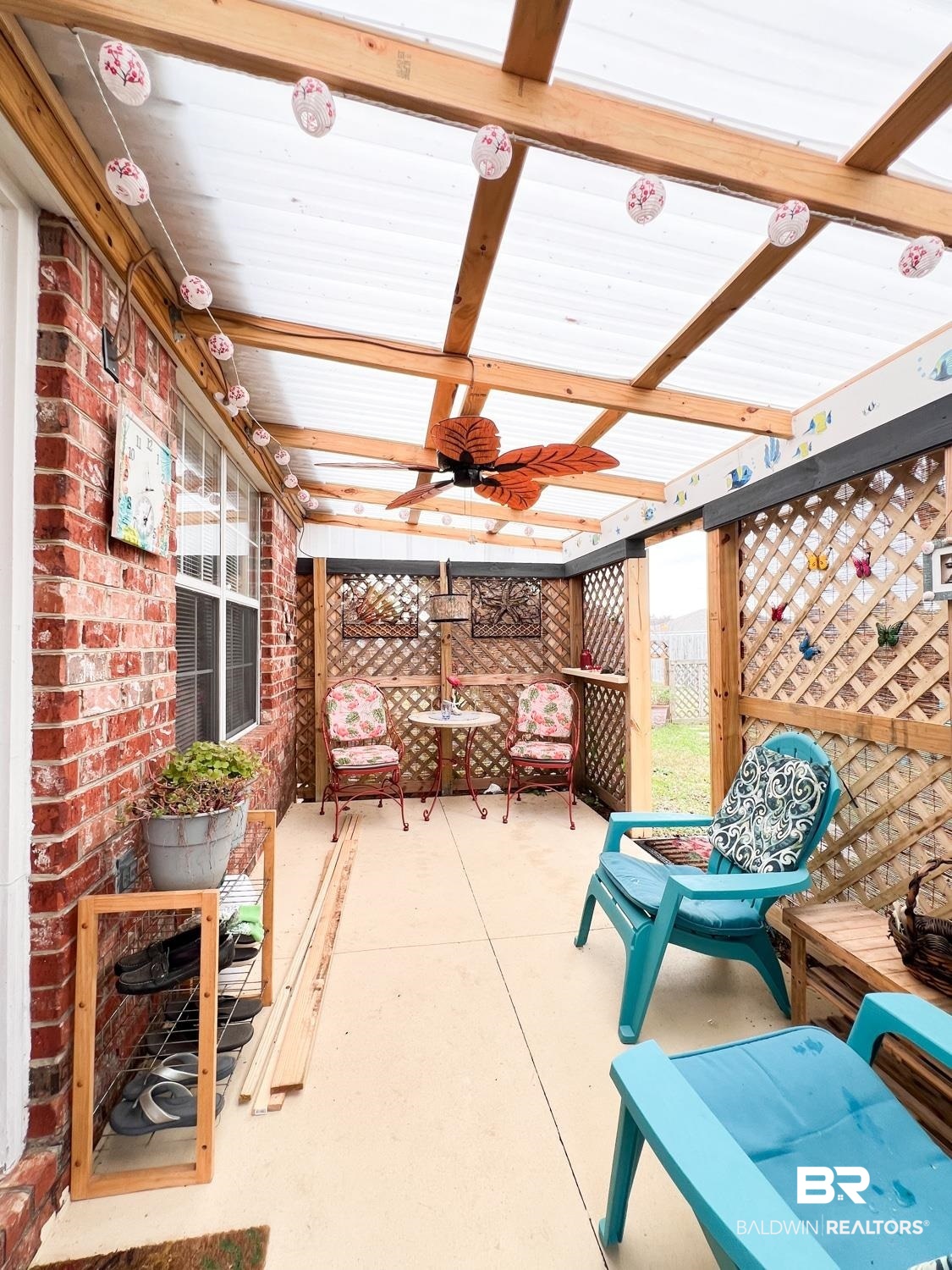 16690 Plum Court Loxley, AL 36551 - Photo 27 of 30 View of patio / terrace with ceiling fan