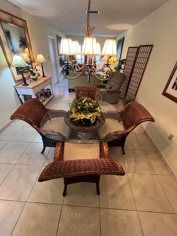 a living room filled with furniture
