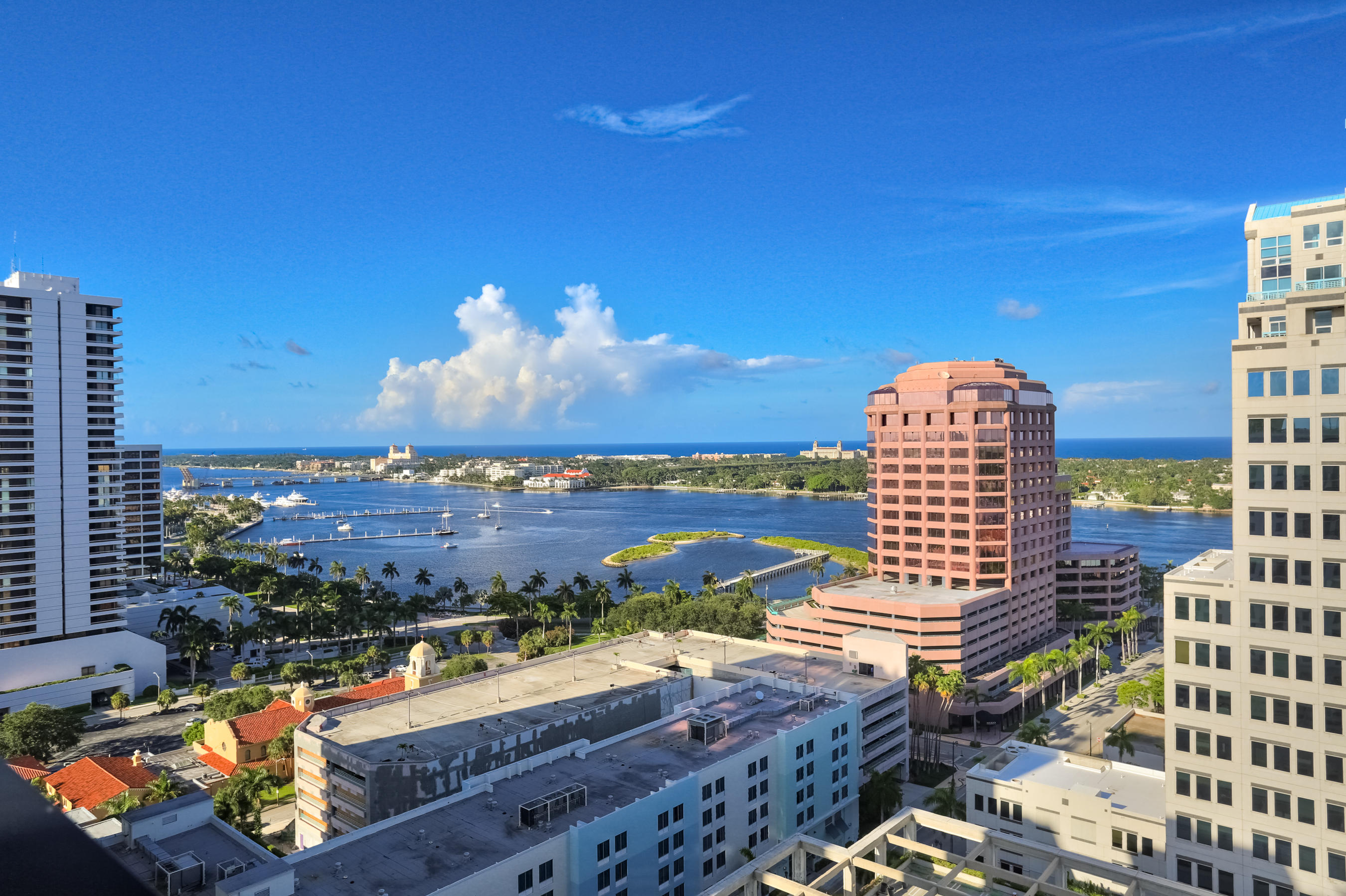 801 South Olive Avenue, Unit 120 West Palm Beach, FL 33401 - Photo 6 of 17 a view of a balcony with city view