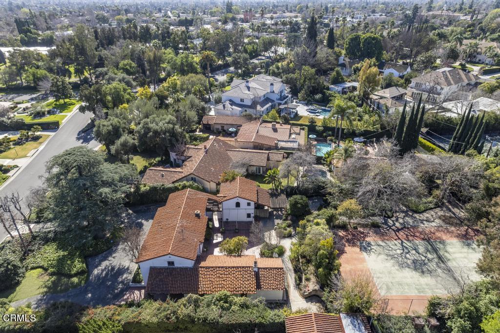 893 Gainsborough Drive Pasadena, CA 91107 - Photo 52 of 62 an aerial view of a house with a yard and lake view