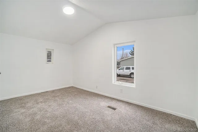 a view of an empty room