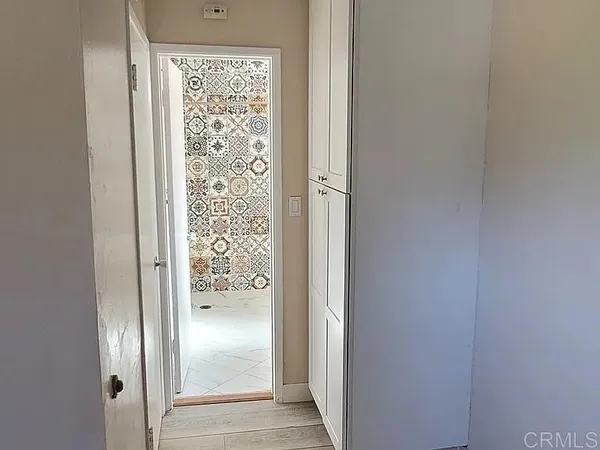 a view of front door