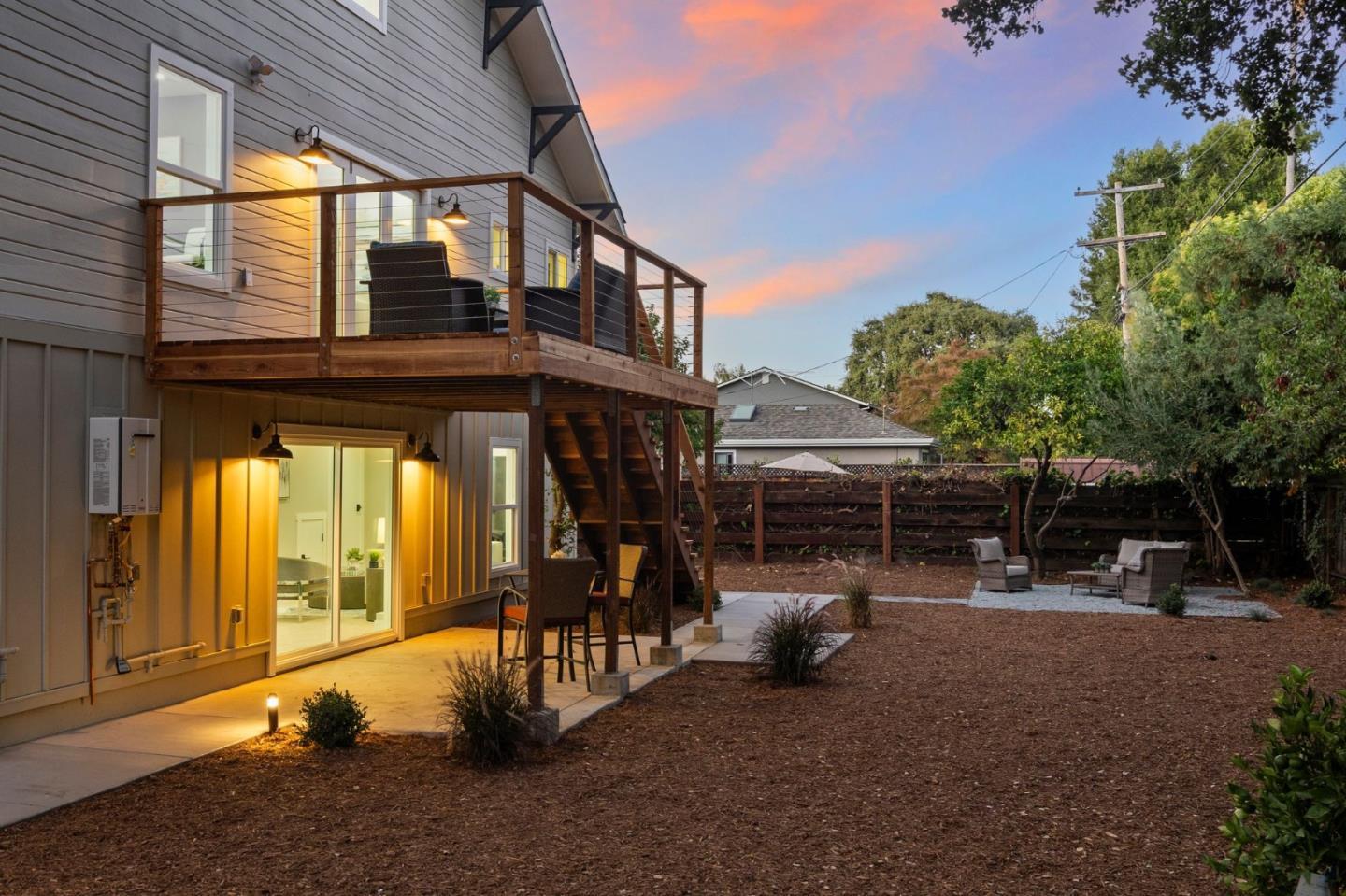1587 Valota Road Redwood City, CA 94061 - Photo 39 of 42 a view of a park with lawn chairs and a fire pit