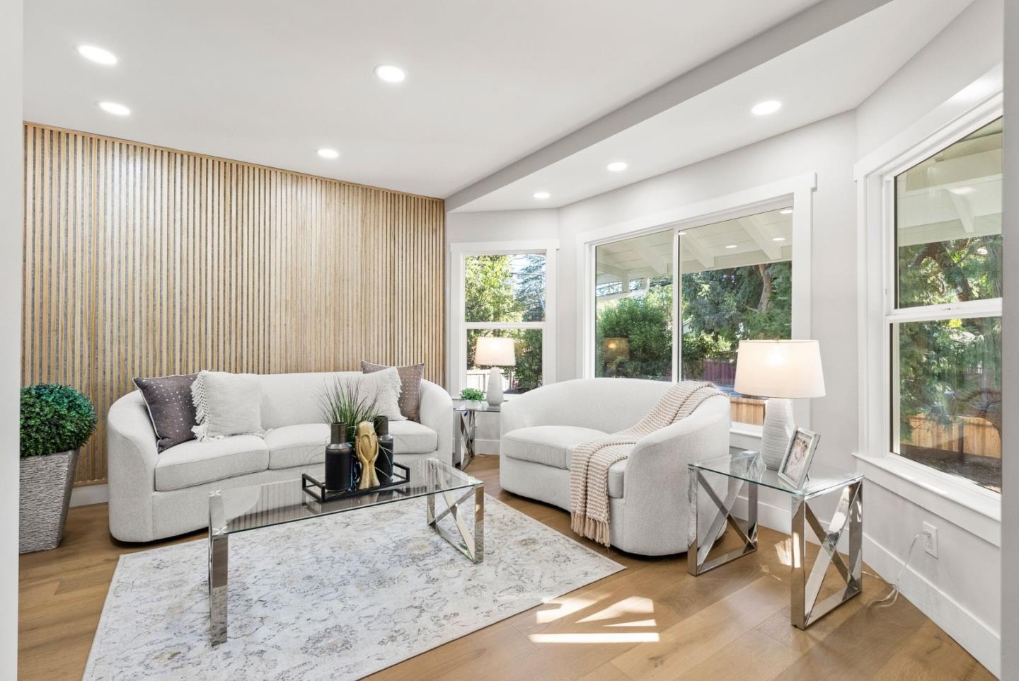 1587 Valota Road Redwood City, CA 94061 - Photo 8 of 42 a living room with furniture and a large window