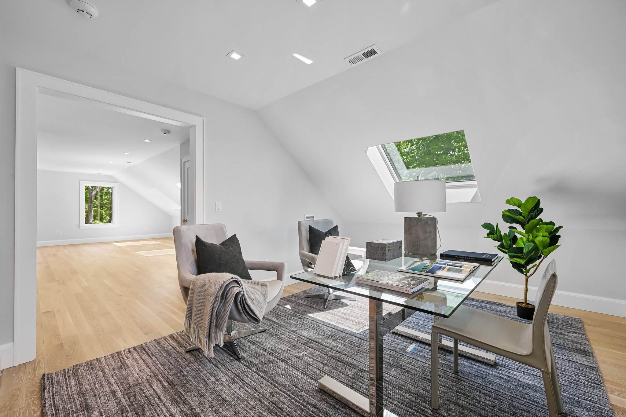 171 Compo Road South Westport, CT 06880 - Photo 30 of 39 a workspace with furniture and wooden floor