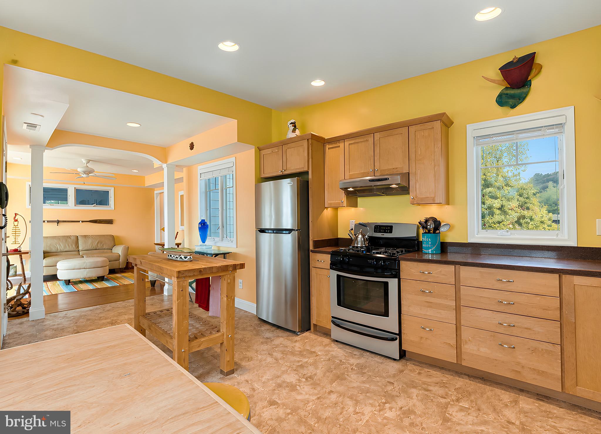 16144 Thomas Road Piney Point, MD 20674 - Photo 22 of 98 Bright, Well-Designed Kitchen with Scenic Views