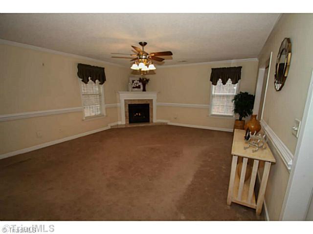 436 Farmstead Road Winston-Salem, NC 27107 - Photo 4 of 21 Living Room. Beautiful gas log fireplace HUGE room will hold large furniture!