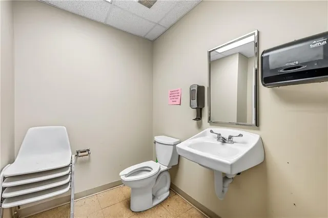 a view of city and patio