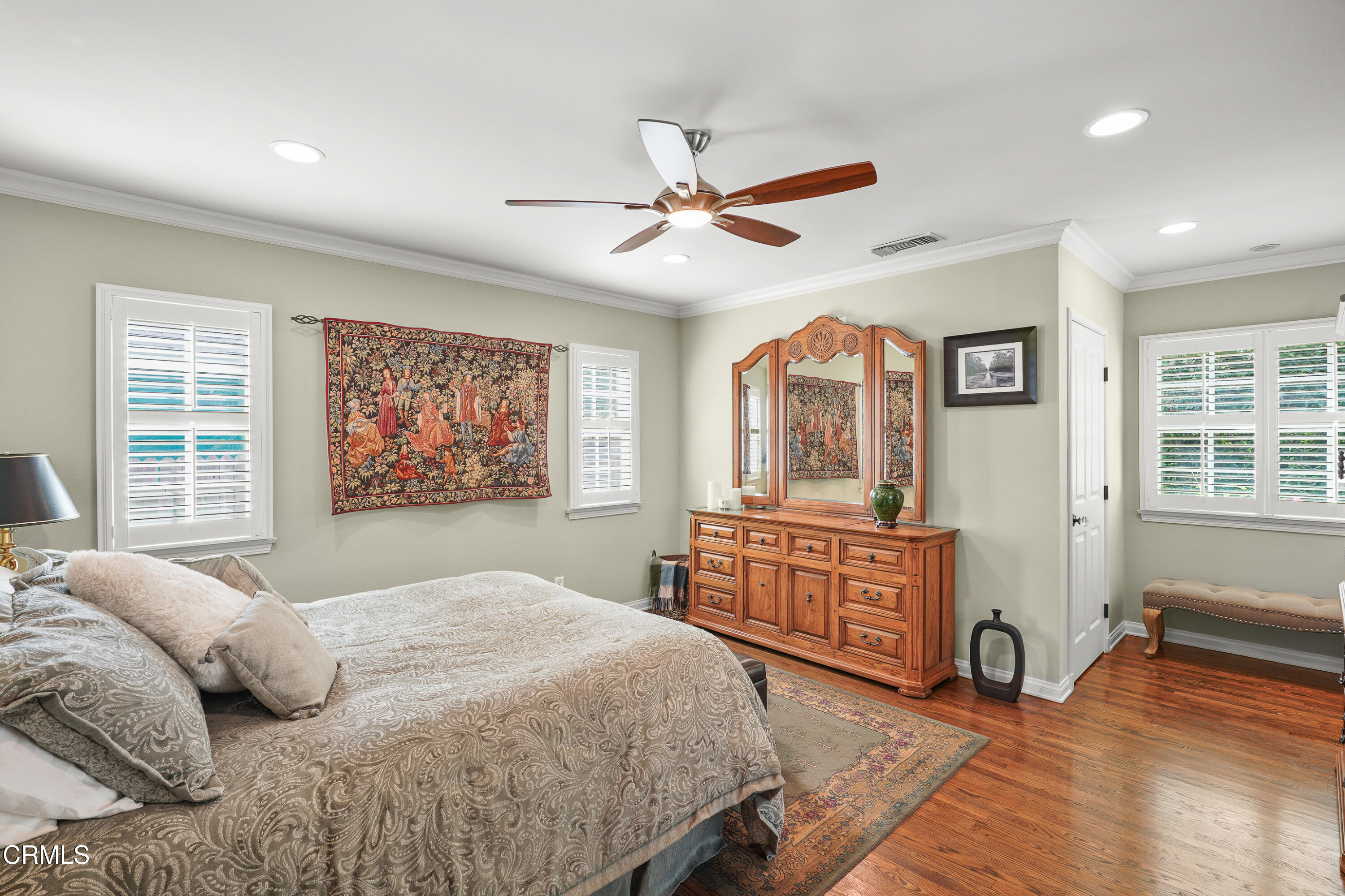 367 Northcliff Road Pasadena, CA 91107 - Photo 12 of 39 a bedroom with a bed dresser and a window