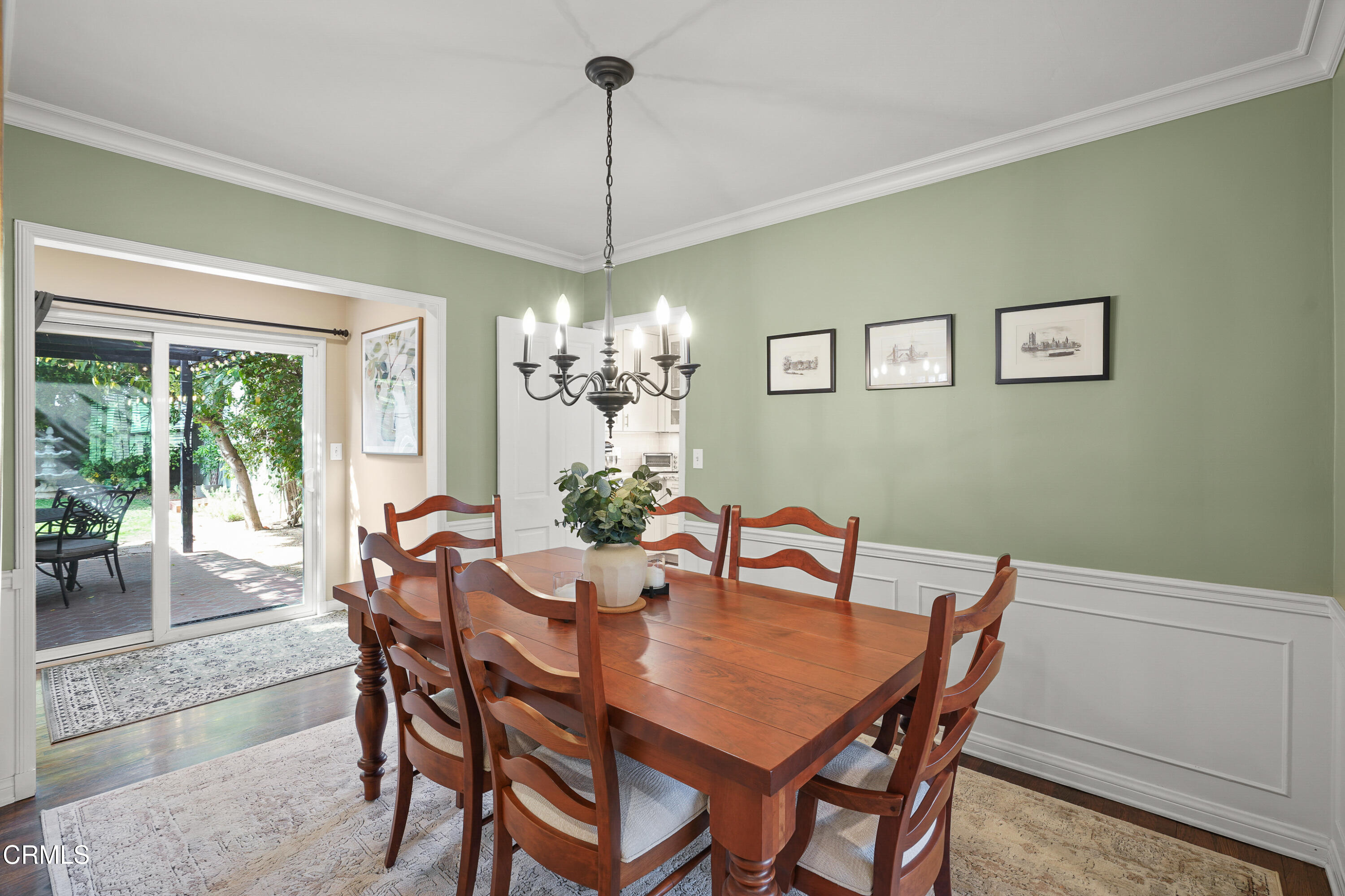 367 Northcliff Road Pasadena, CA 91107 - Photo 5 of 39 a view of a dining room with furniture window and outside view