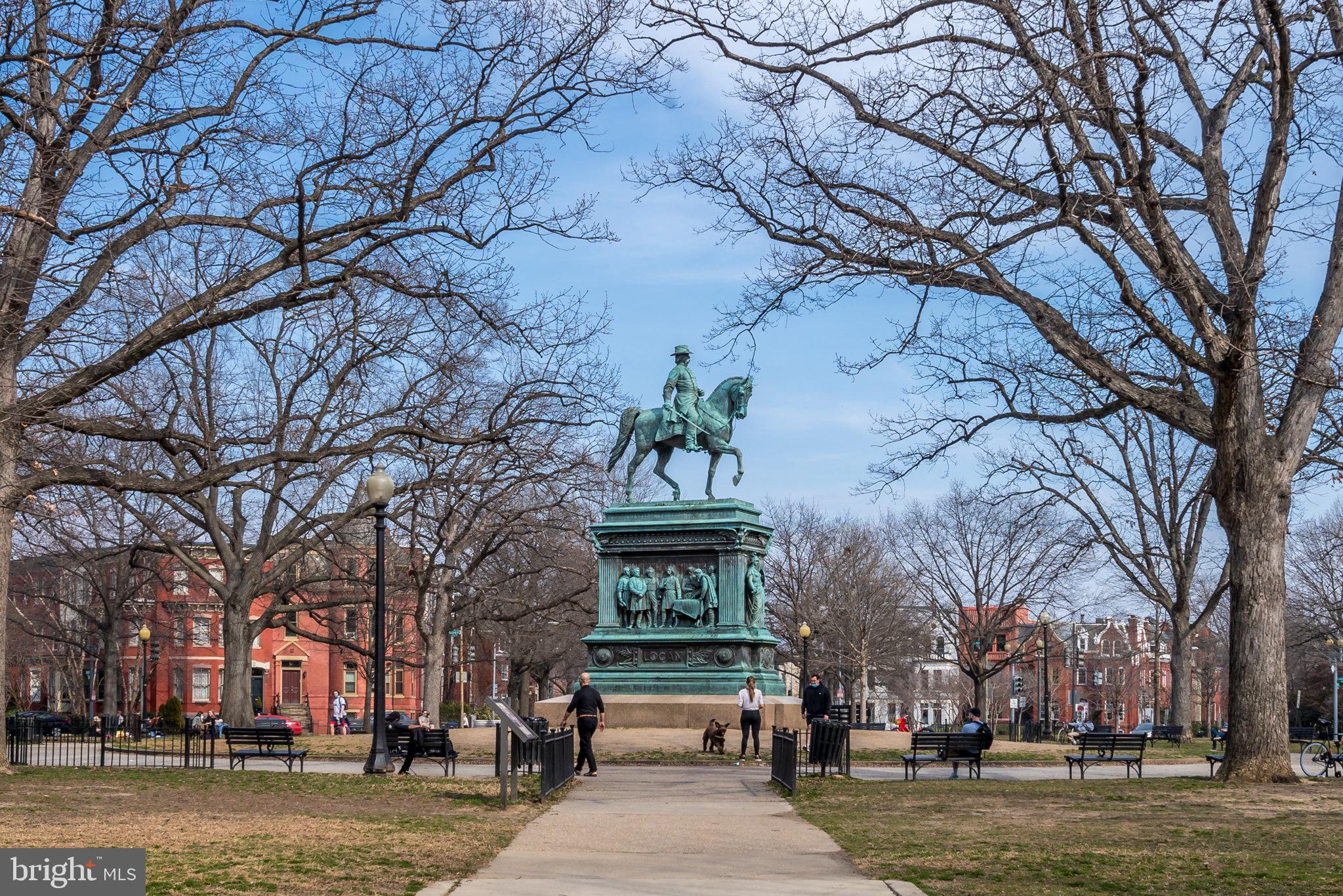 1209 13th Street Northwest, Unit 208 Washington, DC 20005 - Photo 17 of 22 a front view of a building with trees
