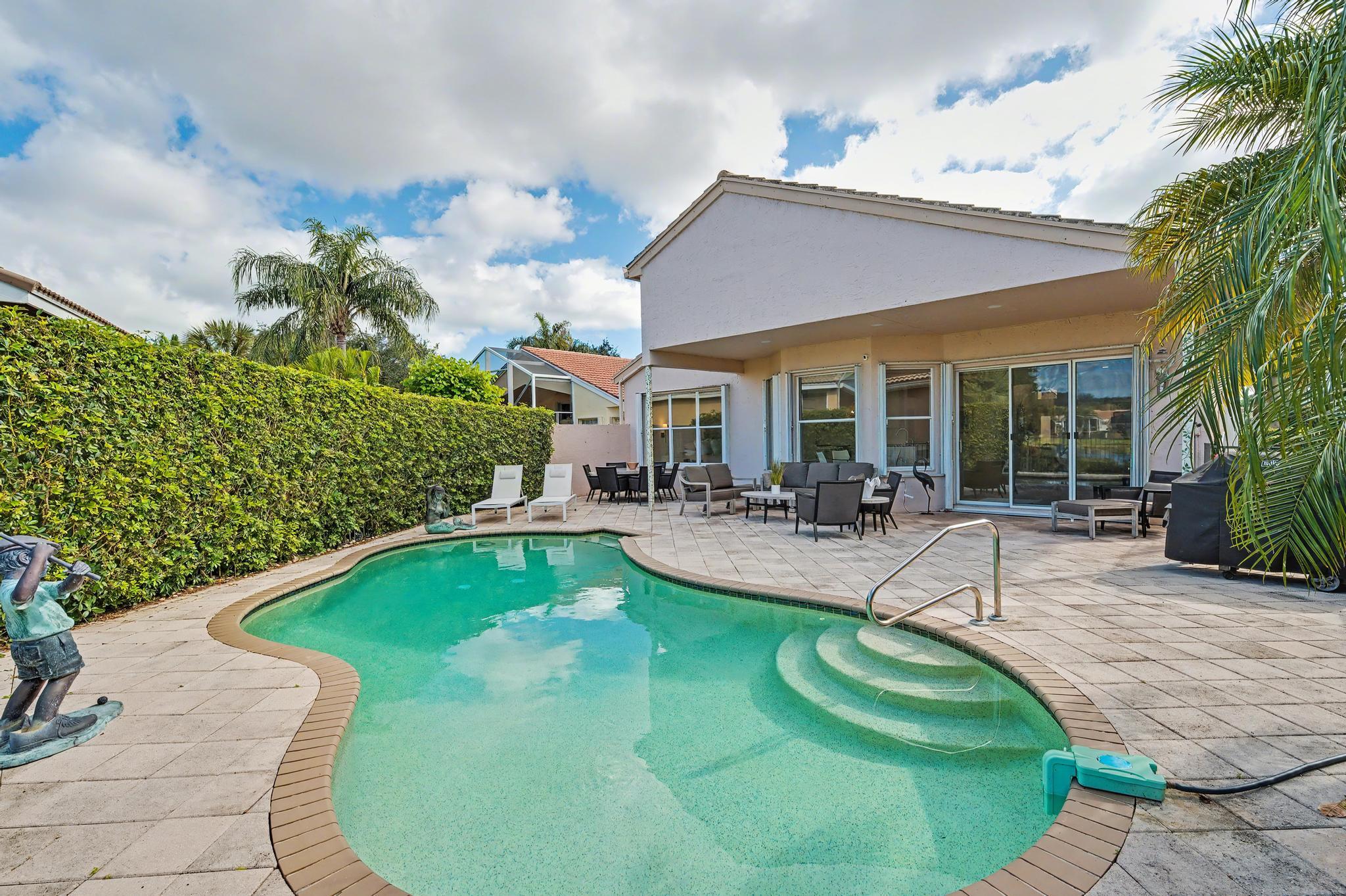 6416 Punta Rosa Drive Delray Beach, FL 33446 - Photo 26 of 37 pool to home