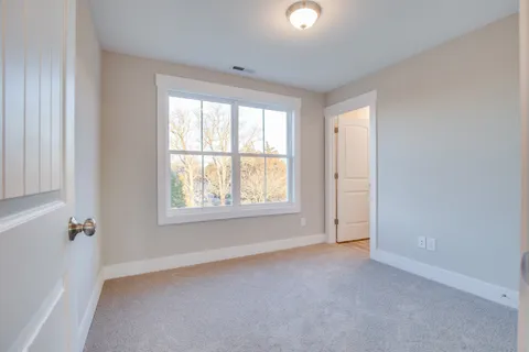 a view of a livingroom with a window