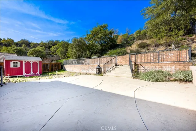 a view of street and entrance to house