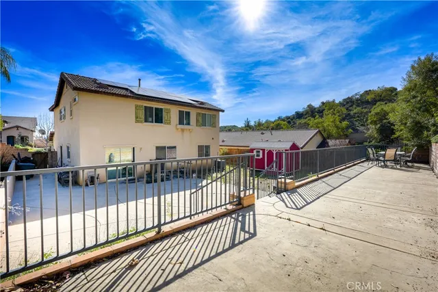 a view of a house with a balcony