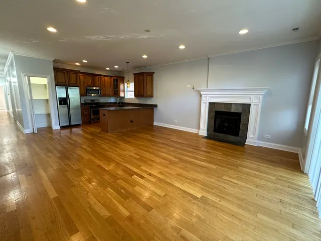 a view of a kitchen with a sink