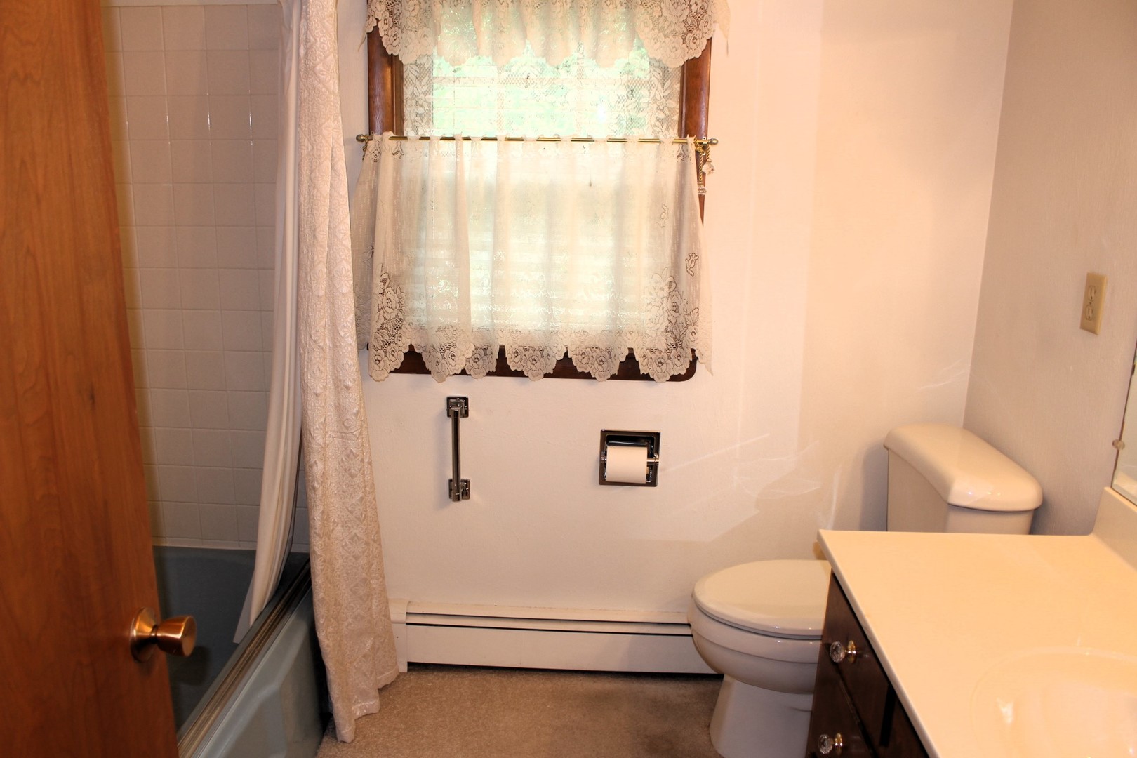 55 Hillcrest Drive Clinton, IL 61727 - Photo 15 of 22 a bathroom with a sink a toilet and tub