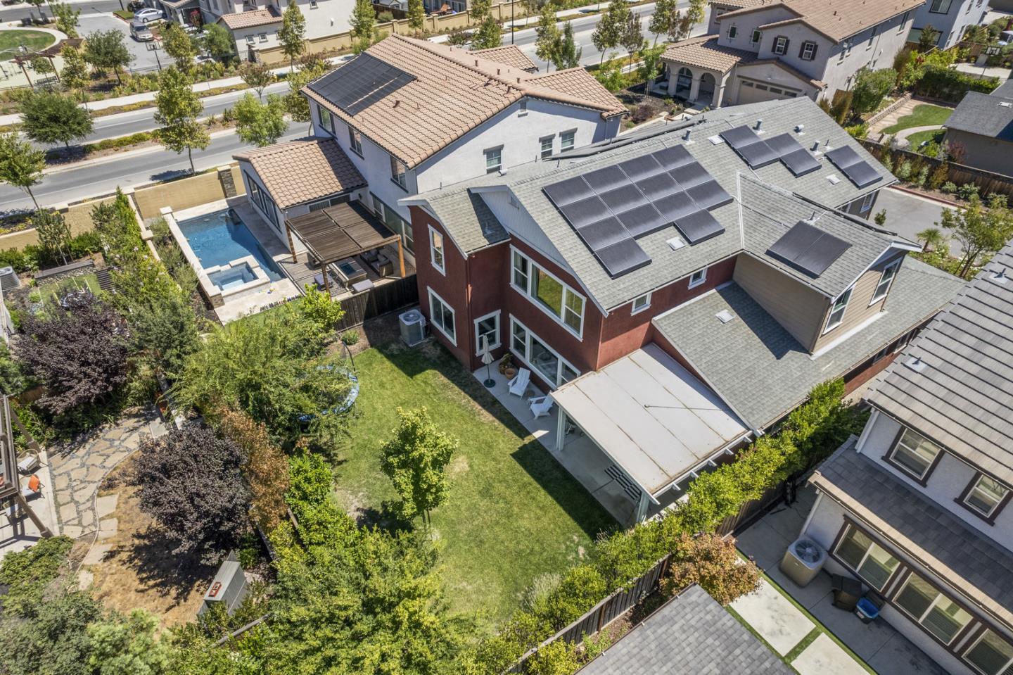 1237 Viognier Way Gilroy, CA 95020 - Photo 2 of 47 an aerial view of a house with a garden