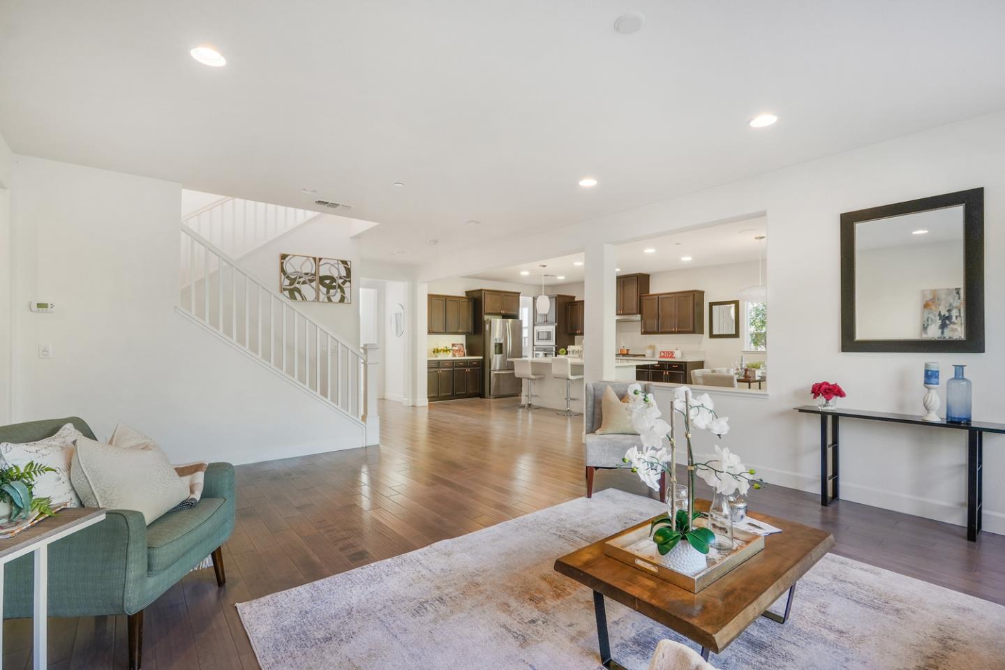 1237 Viognier Way Gilroy, CA 95020 - Photo 21 of 47 a living room with furniture and wooden floor