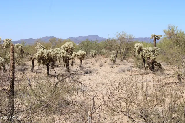 a view of a outdoor space with mountain view