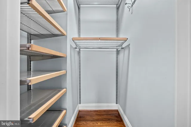 a view of walk in closet