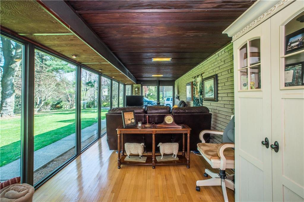 443 North Lewis Run Road West Mifflin, PA 15122 - Photo 5 of 25 Enjoy hardwood floors and redwood ceilings in the 4 season room.
