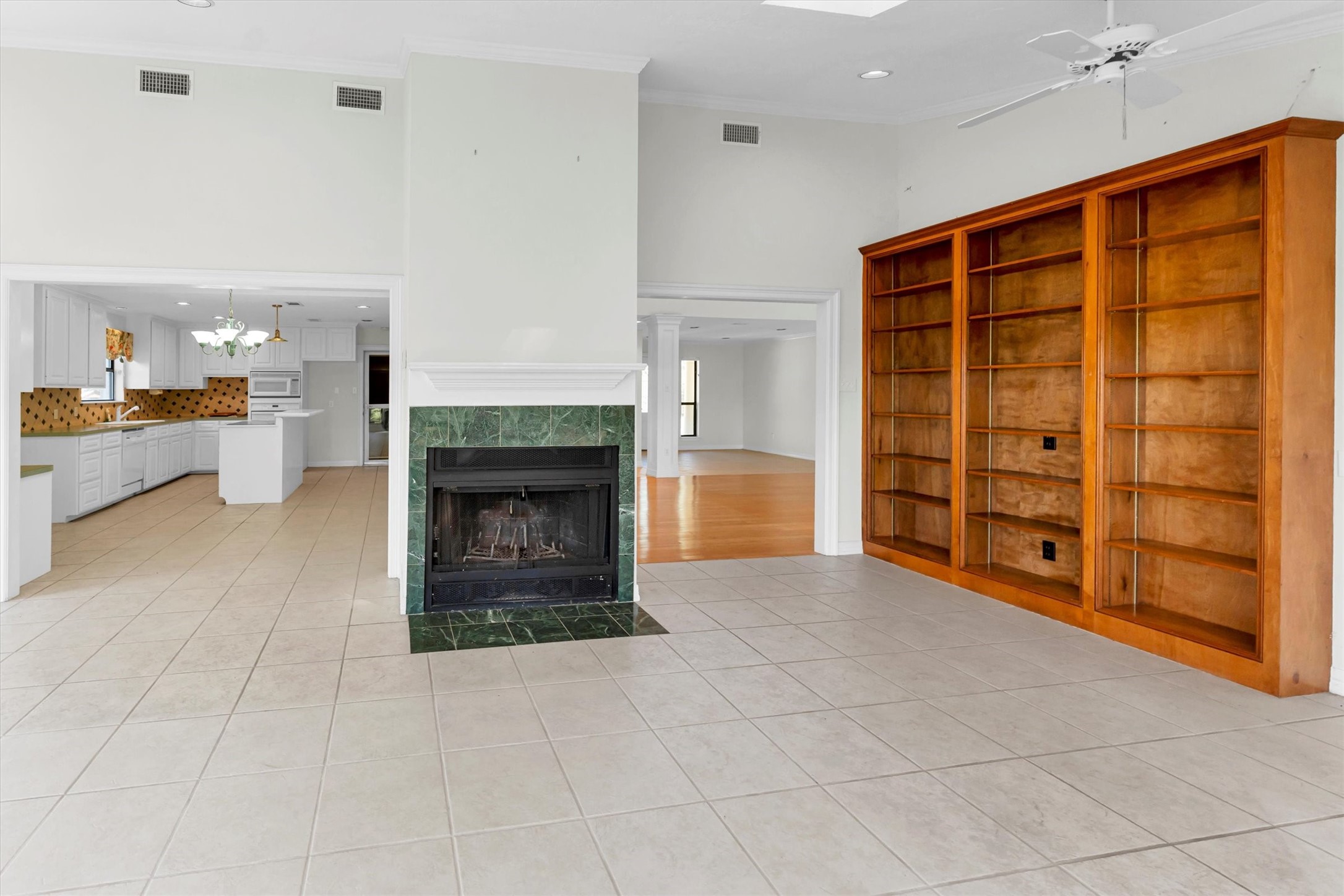 22509 Pebble Beach Way Point Blank, TX 77364 - Photo 13 of 50 a view of an empty room with a fireplace