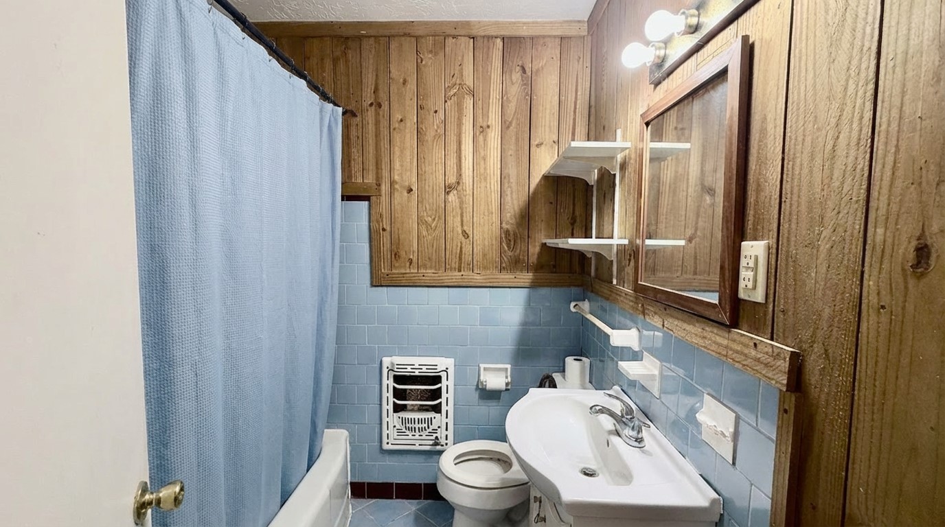 503 Honeysuckle Drive La Marque, TX 77568 - Photo 19 of 24 a bathroom with a toilet a sink and a mirror