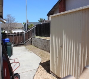 1451 Brook Road San Marcos, CA 92069 - Photo 17 of 24 View of side yard and storage shed. Great for dog run and storage.