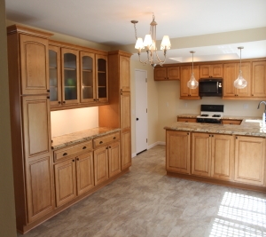 1451 Brook Road San Marcos, CA 92069 - Photo 3 of 24 view from dining room to kitchen--open and light--all remodeled with custom cabinets and granite.
