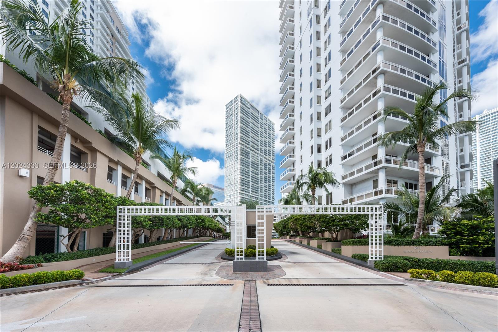 901 Brickell Key Boulevard, Unit 2006 Miami, FL 33131 - Photo 2 of 41 Main Entrance to Carbonell Building - Gated Community