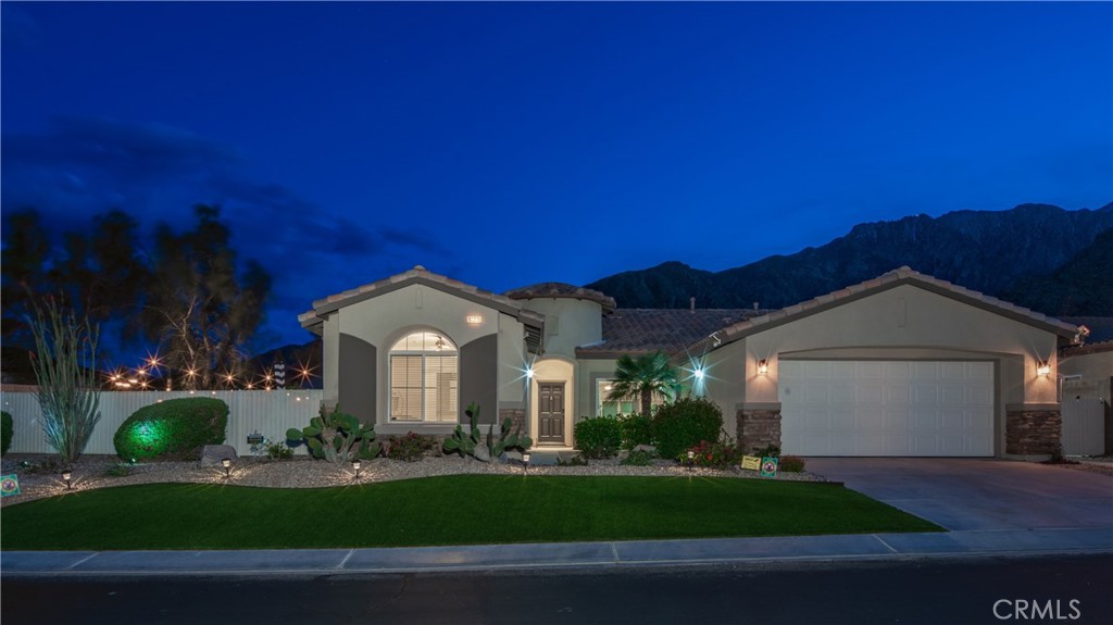 1171 Palmas Ridge Palm Springs, CA 92262 - Photo 50 of 75 Lovely landscape lighting at night!