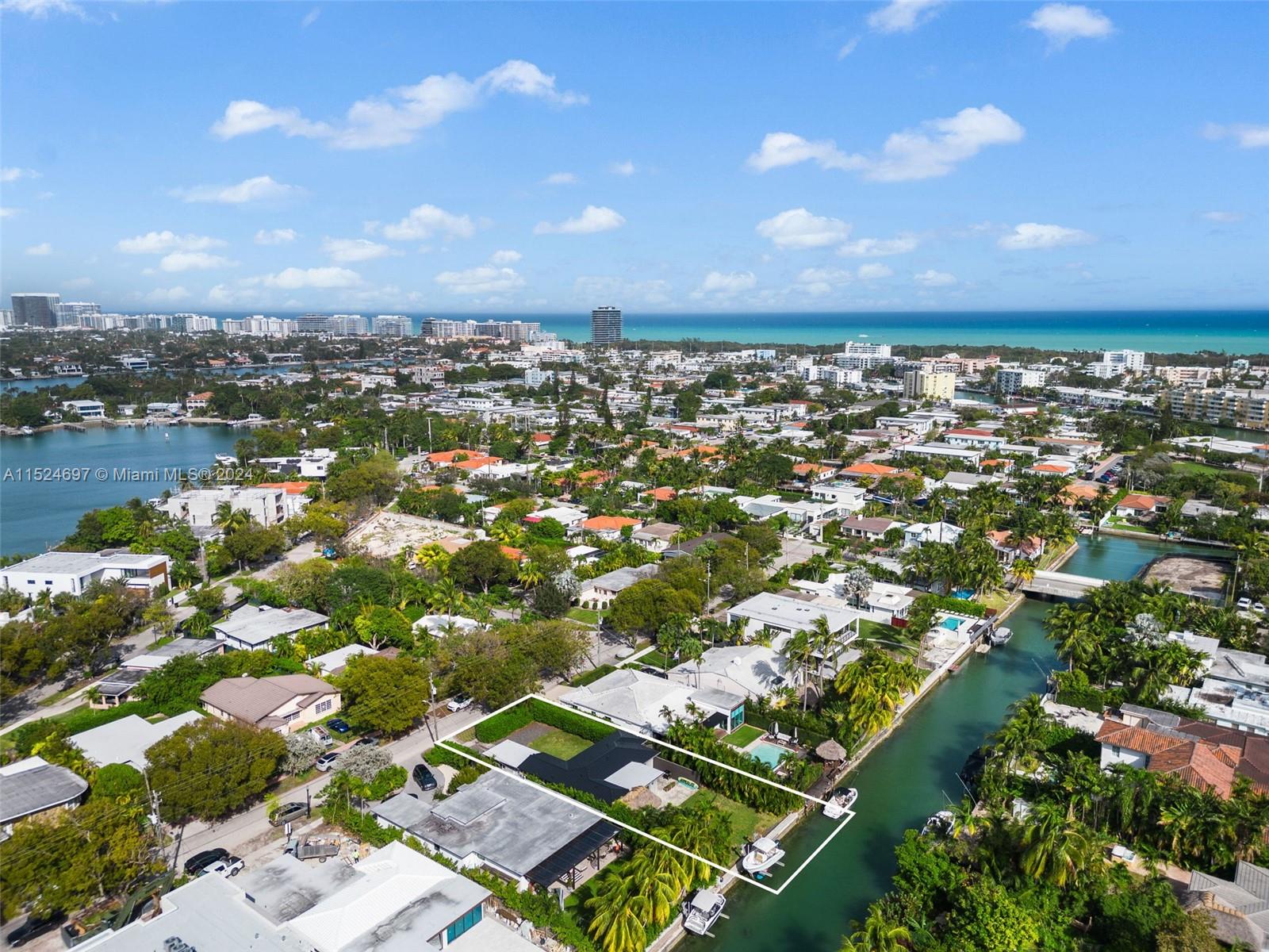 1310 Cleveland Road Miami Beach, FL 33141 - Photo 28 of 33 an aerial view of residential houses with city view