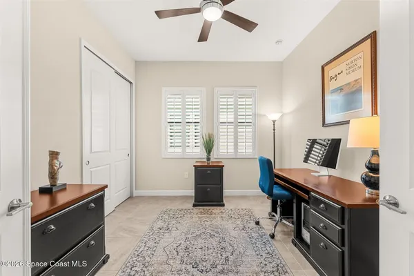 a living room with furniture and window