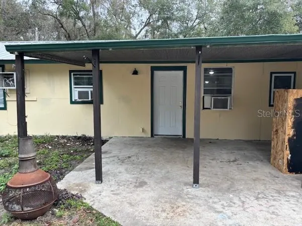 a front view of a house