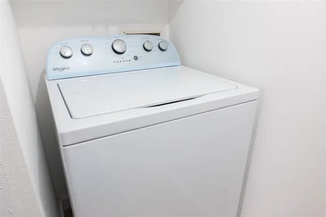 a close up of a washer and dryer