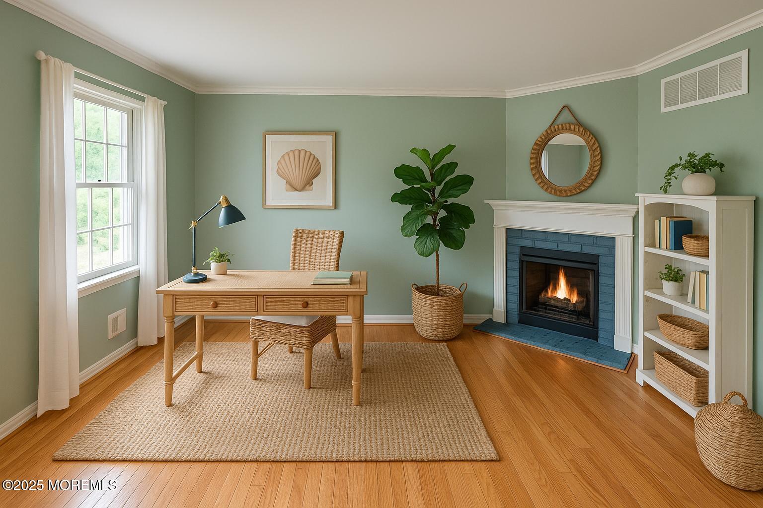 143 Siloam Road Freehold, NJ 07728 - Photo 5 of 55 a living room with furniture a window and a fireplace