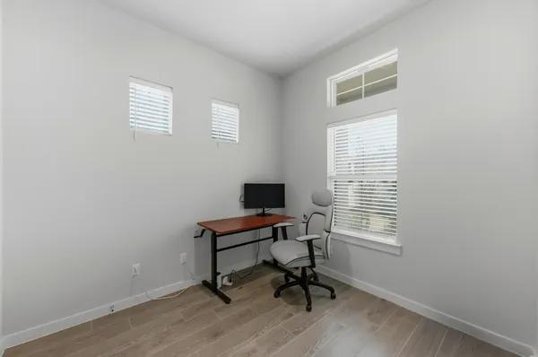 a view of a workspace with a window