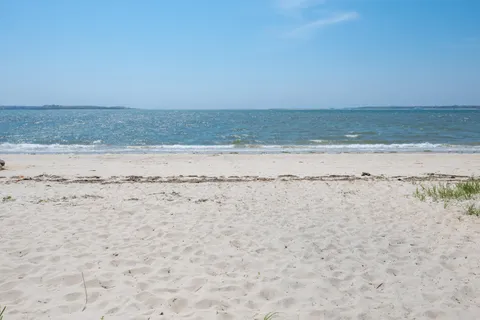 a view of beach and ocean